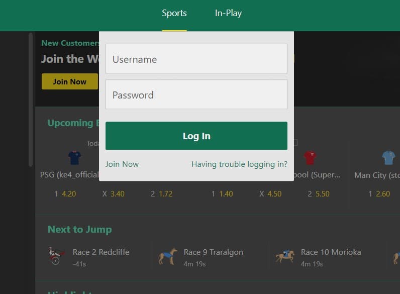 bet365 login